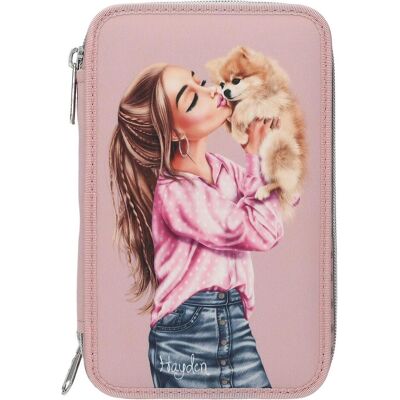 Top Model, Trousse, Topmodel - Double Pencil Case DOTS - Rosé - Publicité Top Model, Trousse, Topmodel - Double Pencil Case DOTS - Rosé - Publicité