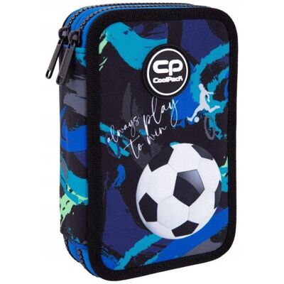 Coolpack, Trousse, Pencil case F066967, 20x13 cm, blue/black/green - Publicité Coolpack, Trousse, Pencil case F066967, 20x13 cm, blue/black/green - Publicité