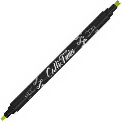 Online, Stylo, Callibrush Pen TWIN 3mm 18603/6 Lime (1x) - Publicité Online, Stylo, Callibrush Pen TWIN 3mm 18603/6 Lime (1x) - Publicité