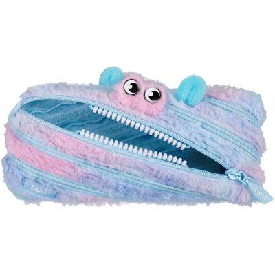 Zipit, Trousse, Pochette « Furry Monster » – Trousse à crayons – Bleu et rose - Publicité Zipit, Trousse, Pochette « Furry Monster » – Trousse à crayons – Bleu et rose - Publicité