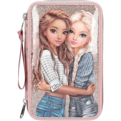 TOPModel - 0414007 - Rose - 3-Compartiments - Pencil case - Publicité TOPModel - 0414007 - Rose - 3-Compartiments - Pencil case - Publicité