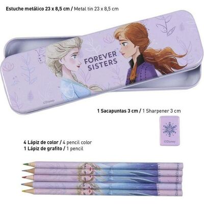 Ensemble de Papeterie Frozen Lilas - 16 pcs - Publicité Ensemble de Papeterie Frozen Lilas - 16 pcs - Publicité