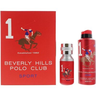 Beverly Hills Polo Club, Déodorant, Sport 2 Piece Gift Set : Eau de Toilette 50ml and Deodorant Spray 175ml (Spray, 175 ml) - Publicité Beverly Hills Polo Club, Déodorant, Sport 2 Piece Gift Set : Eau de Toilette 50ml and Deodorant Spray 175ml (Spray, 175 ml) - Publicité