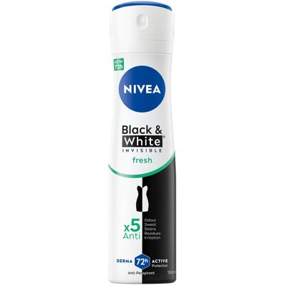 Nivea Spray Fraîcheur Noir & Blanc 150 ml Femmes - Publicité Nivea Spray Fraîcheur Noir & Blanc 150 ml Femmes - Publicité