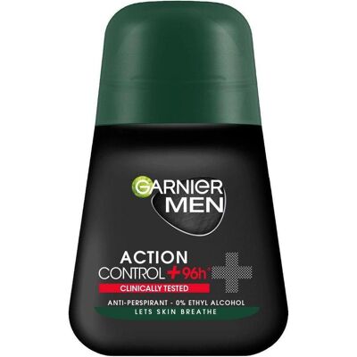 Garnier Men Action Control+ Déodorant antitranspirant testé cliniquement - 50ml - Publicité Garnier Men Action Control+ Déodorant antitranspirant testé cliniquement - 50ml - Publicité