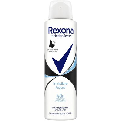 Rexona, Déodorant, aqua invisible (Spray, 150 ml) - Publicité Rexona, Déodorant, aqua invisible (Spray, 150 ml) - Publicité