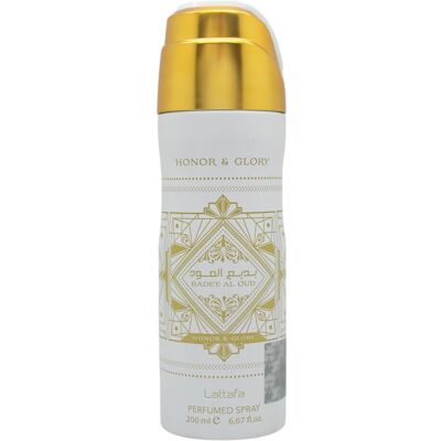 Lattafa, Déodorant, Badee Al Oud Honor Glory Déodorant Spray (Spray, 200 ml) - Publicité Lattafa, Déodorant, Badee Al Oud Honor Glory Déodorant Spray (Spray, 200 ml) - Publicité