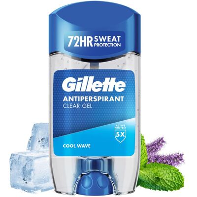 Old Spice, Déodorant, Gillette Clear Gel Anti-Transpirant Cool Wave Deo Stick 70 ml (Stick, 86.50 g) - Publicité Old Spice, Déodorant, Gillette Clear Gel Anti-Transpirant Cool Wave Deo Stick 70 ml (Stick, 86.50 g) - Publicité