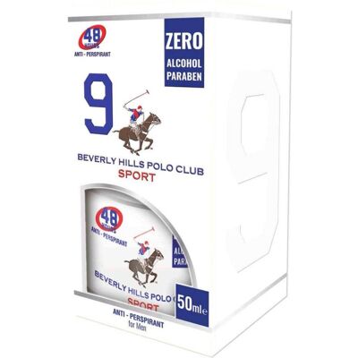 Beverly Hills Polo Club, Déodorant, Sport 9 Anti-transpirant Spray Pour Homme (Spray, 50 ml) - Publicité Beverly Hills Polo Club, Déodorant, Sport 9 Anti-transpirant Spray Pour Homme (Spray, 50 ml) - Publicité