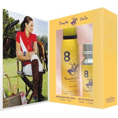 Beverly Hills Polo Club, Déodorant, Femme No.8 50ml Desodorante Spray 175ml (Roll-on, Spray, 50 ml) - Publicité Beverly Hills Polo Club, Déodorant, Femme No.8 50ml Desodorante Spray 175ml (Roll-on, Spray, 50 ml) - Publicité