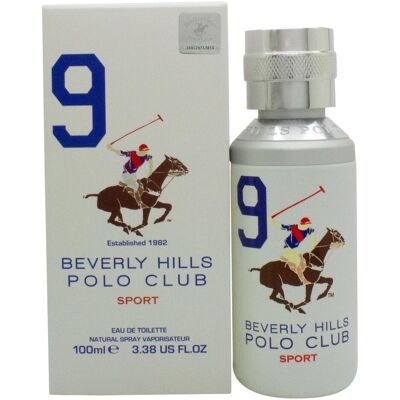 Beverly Hills Polo Club, Set cadeau beauté, 1982 - Sport 9 Eau De Toilette + Anti-Perspirant Deodorant Spray + Anti-Perspirant Deodorant Roll-On (Coffret de parfum) - Publicité Beverly Hills Polo Club, Set cadeau beauté, 1982 - Sport 9 Eau De Toilette + Anti-Perspirant Deodorant Spray + Anti-Perspirant Deodorant Roll-On (Coffret de parfum) - Publicité