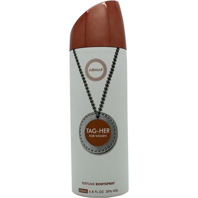 Armaf, Déodorant, Tag Her Body Spray 200ml Spray (Spray, 200 ml) - Publicité Armaf, Déodorant, Tag Her Body Spray 200ml Spray (Spray, 200 ml) - Publicité