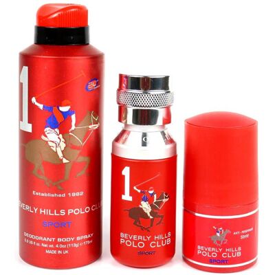 Beverly Hills Polo Club, Set cadeau beauté, Eau De Toilette + Anti-Perspirant Deodorant Spray + Anti-Perspirant Deodorant Roll-On Für Herren - Publicité Beverly Hills Polo Club, Set cadeau beauté, Eau De Toilette + Anti-Perspirant Deodorant Spray + Anti-Perspirant Deodorant Roll-On Für Herren - Publicité