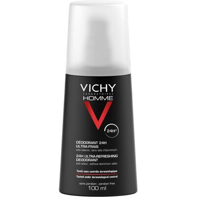 Vichy Homme Déodorant Spray Ultra-Frais 24h - Publicité Vichy Homme Déodorant Spray Ultra-Frais 24h - Publicité