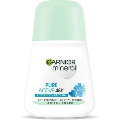 Garnier, Déodorant, Pure Active 48H Femme Roll-On Antiperspirant In A Ball 50Ml (Roll-on, 50 ml) - Publicité Garnier, Déodorant, Pure Active 48H Femme Roll-On Antiperspirant In A Ball 50Ml (Roll-on, 50 ml) - Publicité