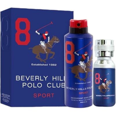 Beverly Hills Polo Club No8 - Coffret Homme Boisé Épicé - Publicité Beverly Hills Polo Club No8 - Coffret Homme Boisé Épicé - Publicité