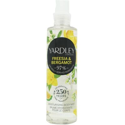 Yardley, Déodorant, Freesia & Bergamot by Body Mist 200 ml (Spray, 200 ml) - Publicité Yardley, Déodorant, Freesia & Bergamot by Body Mist 200 ml (Spray, 200 ml) - Publicité