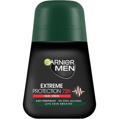 Garnier Men Protection Extrême 72h Roll-On - Antisudorifique - Publicité Garnier Men Protection Extrême 72h Roll-On - Antisudorifique - Publicité