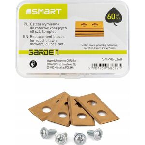 smart, Machine de jardinage : accessoires, blade set (60 pcs.) for lawn robots (Tondeuse automatique, Lawn mower blades + replacement blades garden machinery) - Publicité smart, Machine de jardinage : accessoires, blade set (60 pcs.) for lawn robots (Tondeuse automatique, Lawn mower blades + replacement blades garden machinery) - Publicité