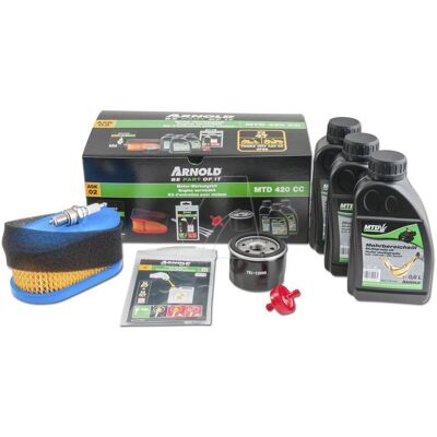 Arnold, Machine de jardinage : accessoires, Kit d'entretien moteur MTD 420 cc moteur 4P90 (Tondeuse à gazon, Pièce de rechange pour machine de jardinage) - Publicité Arnold, Machine de jardinage : accessoires, Kit d'entretien moteur MTD 420 cc moteur 4P90 (Tondeuse à gazon, Pièce de rechange pour machine de jardinage) - Publicité