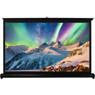 Reflecta Écran de projection de table ultra-portable 114 x 73 cm (110 x 62 cm), format 50 pouces, 16:9, sac (50", 16:9), Écran de projection, Blanc, Noir - Publicité Reflecta Écran de projection de table ultra-portable 114 x 73 cm (110 x 62 cm), format 50 pouces, 16:9, sac (50", 16:9), Écran de projection, Blanc, Noir - Publicité