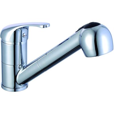Robinet de Cuisine SCHÜTTE Chrome - Double Pulvérisateur Extensible - 3 Attributs - Publicité Robinet de Cuisine SCHÜTTE Chrome - Double Pulvérisateur Extensible - 3 Attributs - Publicité