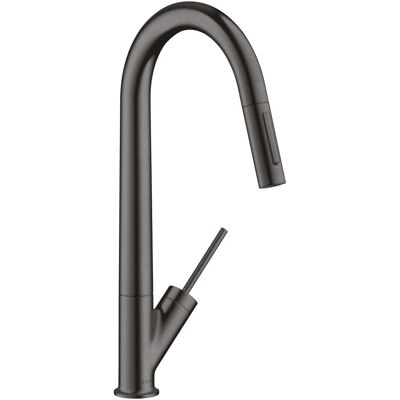 Hansgrohe - Axor Starck 270 - Brushed Black Chrome - Pull-Out - Robinet de cuisine - Publicité Hansgrohe - Axor Starck 270 - Brushed Black Chrome - Pull-Out - Robinet de cuisine - Publicité