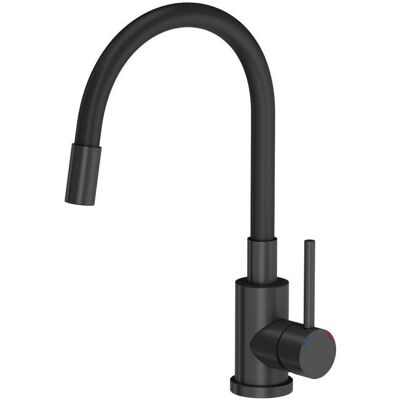 Steiner, Robinetterie de cuisine, Robinet de cuisine Quadron Maggie 3323503BLM, noir mat - Publicité Steiner, Robinetterie de cuisine, Robinet de cuisine Quadron Maggie 3323503BLM, noir mat - Publicité