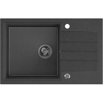 Steiner, Évier, Peter 111 évier avec robinet 78 x 50 cm noir (HCQP7850CZK) (Evier sous plan, 50 cm, 78 cm) - Publicité Steiner, Évier, Peter 111 évier avec robinet 78 x 50 cm noir (HCQP7850CZK) (Evier sous plan, 50 cm, 78 cm) - Publicité