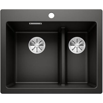 BLANCO - PLEON 6 Split - Noir - Gauche - Évier - Publicité BLANCO - PLEON 6 Split - Noir - Gauche - Évier - Publicité