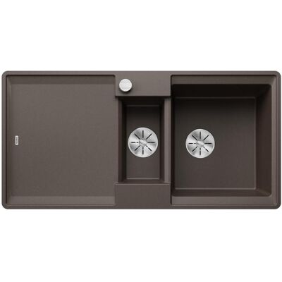 Blanco ADIRA 6 S-F SILGRANIT cafe - 99 cm x 49 cm - Evier encastré réversible - Publicité Blanco ADIRA 6 S-F SILGRANIT cafe - 99 cm x 49 cm - Evier encastré réversible - Publicité