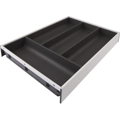 Blum Ambia-Line Range-couverts 425x300x50, acier blanc soie orion gris mat, Range-couverts, Blanc - Publicité Blum Ambia-Line Range-couverts 425x300x50, acier blanc soie orion gris mat, Range-couverts, Blanc - Publicité
