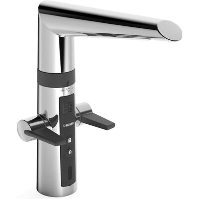Robinetterie de cuisine, world of office SPT-EH Mélangeur monotrou HANSAFIT Hybrid DN 15 vanne d'arrêt électrique vc - Publicité Robinetterie de cuisine, world of office SPT-EH Mélangeur monotrou HANSAFIT Hybrid DN 15 vanne d'arrêt électrique vc - Publicité
