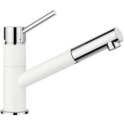 Robinet de Cuisine Blanco KANO-S - Fin, Pivotant, Blanc/Chrome - Robinet de Cuisine - Publicité Robinet de Cuisine Blanco KANO-S - Fin, Pivotant, Blanc/Chrome - Robinet de Cuisine - Publicité