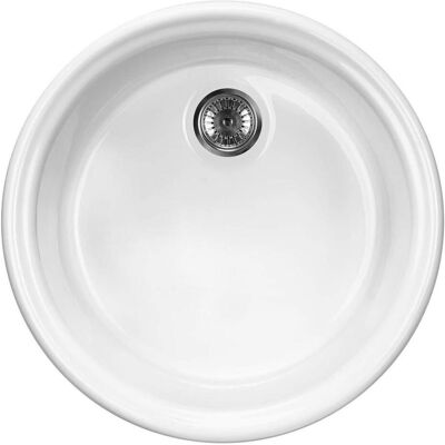 Évier en céramique Deante - 1 cuve, blanc, 44,5cm - Publicité Évier en céramique Deante - 1 cuve, blanc, 44,5cm - Publicité