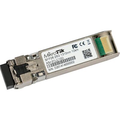MikroTik Module SFP/SFP+/SFP28, Émetteur-récepteur, Argent - Publicité MikroTik Module SFP/SFP+/SFP28, Émetteur-récepteur, Argent - Publicité