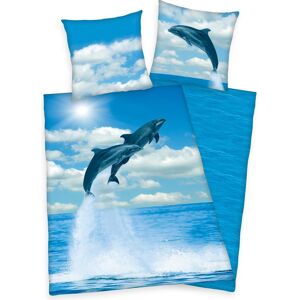 Herding, Linge de lit pour enfants, Literie réversible "Dauphin (135 x 200 cm, 80 x 80 cm) - Publicité Herding, Linge de lit pour enfants, Literie réversible "Dauphin (135 x 200 cm, 80 x 80 cm) - Publicité