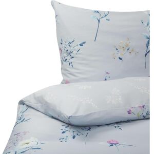 Ensemble de Parure de Couette Bleu Clair à Motif Floral - Publicité Ensemble de Parure de Couette Bleu Clair à Motif Floral - Publicité