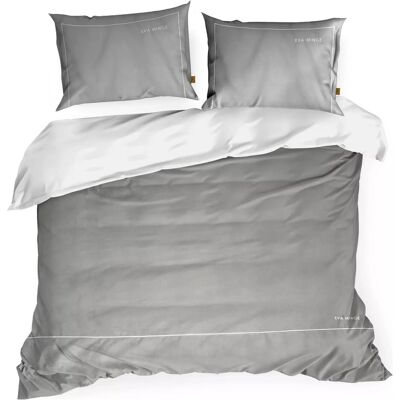 Eurofirany, Linge de lit, Bettzeug 220x200 cm von Baumwollmakosatingrau, weiss mit dem Eva -Minge Eva 10 -Logo (Parure de lit, 220 x 200 cm, 70 x 80 cm) - Publicité Eurofirany, Linge de lit, Bettzeug 220x200 cm von Baumwollmakosatingrau, weiss mit dem Eva -Minge Eva 10 -Logo (Parure de lit, 220 x 200 cm, 70 x 80 cm) - Publicité