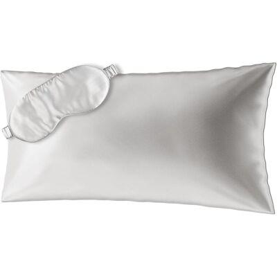 Ensemble sommeil en soie Ailoria - Taie et masque - 40x80 - Literie - Publicité Ensemble sommeil en soie Ailoria - Taie et masque - 40x80 - Literie - Publicité