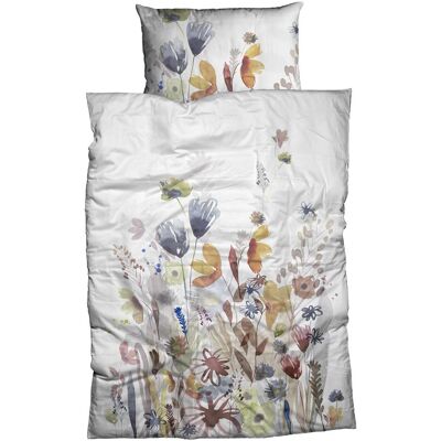 Ensemble de Linge de Lit Satin Calvados Blanc - CASATEX - Publicité Ensemble de Linge de Lit Satin Calvados Blanc - CASATEX - Publicité