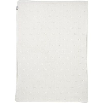 Meyco - Ledikantdeken Knots Teddy - 100x150 cm - OffWhite - Publicité Meyco - Ledikantdeken Knots Teddy - 100x150 cm - OffWhite - Publicité