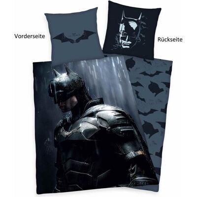Herding, Linge de lit pour enfants, Batman literie (135 x 200 cm, 80 x 80 cm) - Publicité Herding, Linge de lit pour enfants, Batman literie (135 x 200 cm, 80 x 80 cm) - Publicité