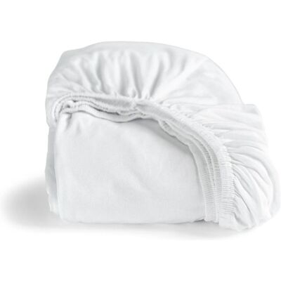 CINDERELLA Drap-housse en double jersey blanc - Linge de lit - Publicité CINDERELLA Drap-housse en double jersey blanc - Linge de lit - Publicité