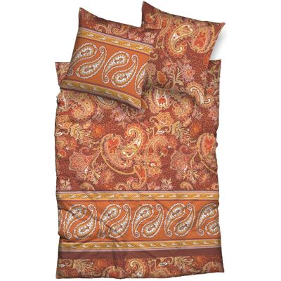 CASATEX Sentta Orange Satin Design Paisley - Linge de lit - Publicité CASATEX Sentta Orange Satin Design Paisley - Linge de lit - Publicité