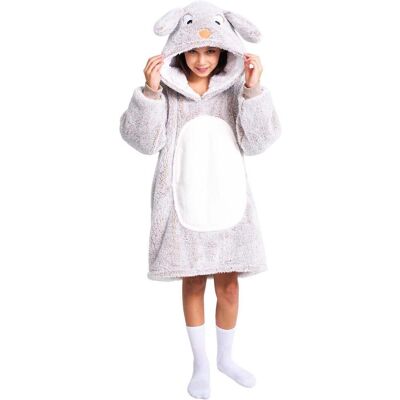 Noxxiez - CH321 - Lapin - 7-12 ans - Couverture à capuche - Publicité Noxxiez - CH321 - Lapin - 7-12 ans - Couverture à capuche - Publicité