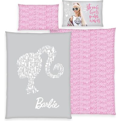 Ensemble de Linge de Lit Barbie - Coton Respirant - 160x210 cm - Publicité Ensemble de Linge de Lit Barbie - Coton Respirant - 160x210 cm - Publicité