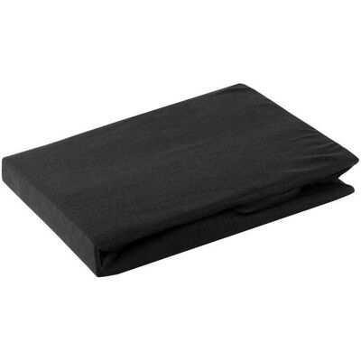Eurofirany, Drap-housse, DESIGN 91 Cotton sheet with rubber JERSEY, 140X200 + 30CM, 125 g / m2, color : black (140 x 200 cm) - Publicité Eurofirany, Drap-housse, DESIGN 91 Cotton sheet with rubber JERSEY, 140X200 + 30CM, 125 g / m2, color : black (140 x 200 cm) - Publicité