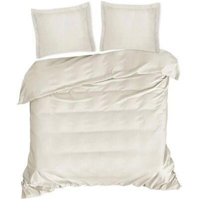 Eurofirany, Linge de lit, NOVA COLOR POS / NOVAC / BE / PO Housse de couette en coton avec satin, 220X200 cm, couleur : beige (Housse de couette, 220 x 200 cm) - Publicité Eurofirany, Linge de lit, NOVA COLOR POS / NOVAC / BE / PO Housse de couette en coton avec satin, 220X200 cm, couleur : beige (Housse de couette, 220 x 200 cm) - Publicité