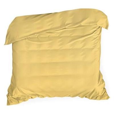 Housse de couette en coton moutarde satinée - Linge de lit - Publicité Housse de couette en coton moutarde satinée - Linge de lit - Publicité